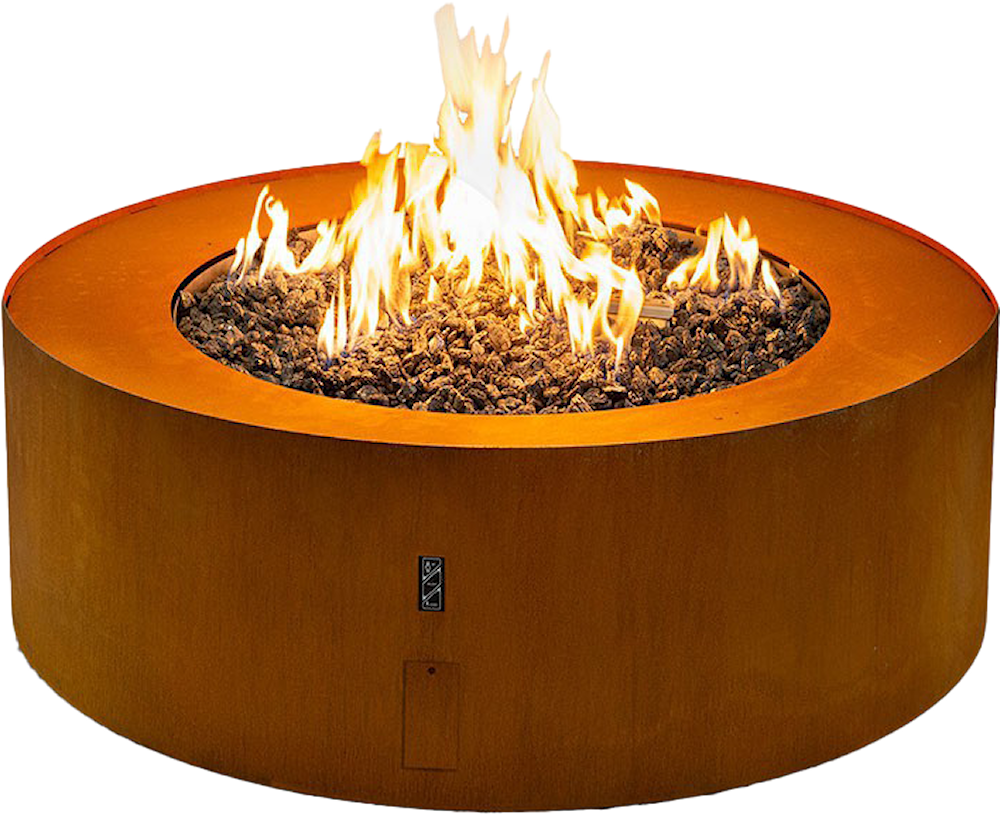 Planika Galio Star Corten Utekaminer frilagd