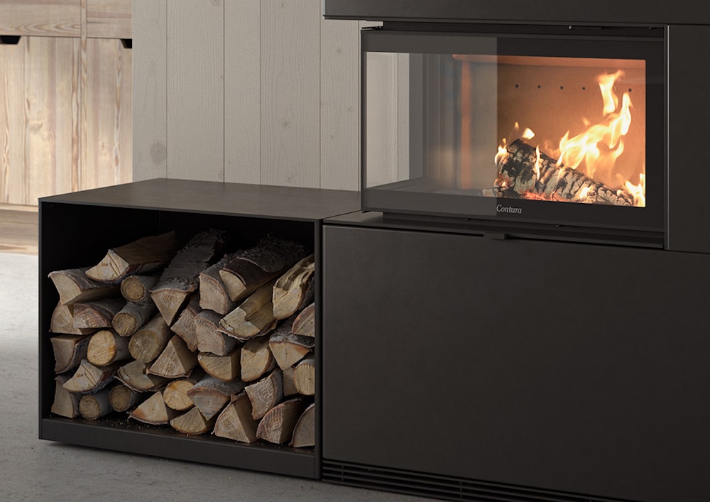 VEDFACK B650 CI41/51 SVART Tillval frilagd