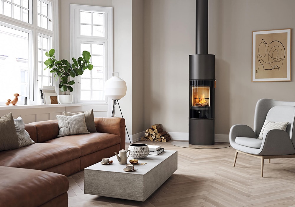 Scanspis 84-3 Modern Maxi Braskaminer miljöbild